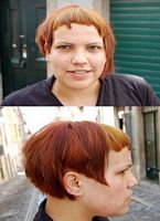 asymetryczne fryzury krótkie - uczesanie damskie zdjęcie numer 104B
